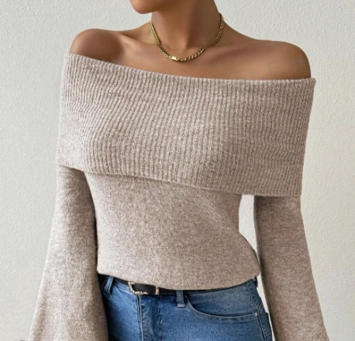 Off The Shoulder Fall Sweater